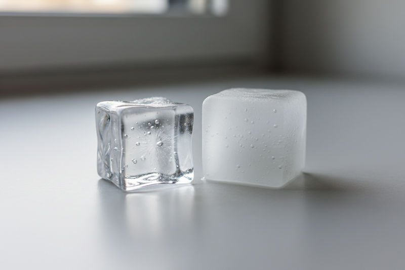 Can You Tell If Ice Is Made from Distilled Water Just by Looking at It?