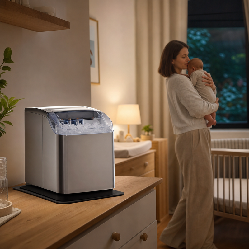 How to Use an Ice Maker in a Nursery Without Waking the Baby