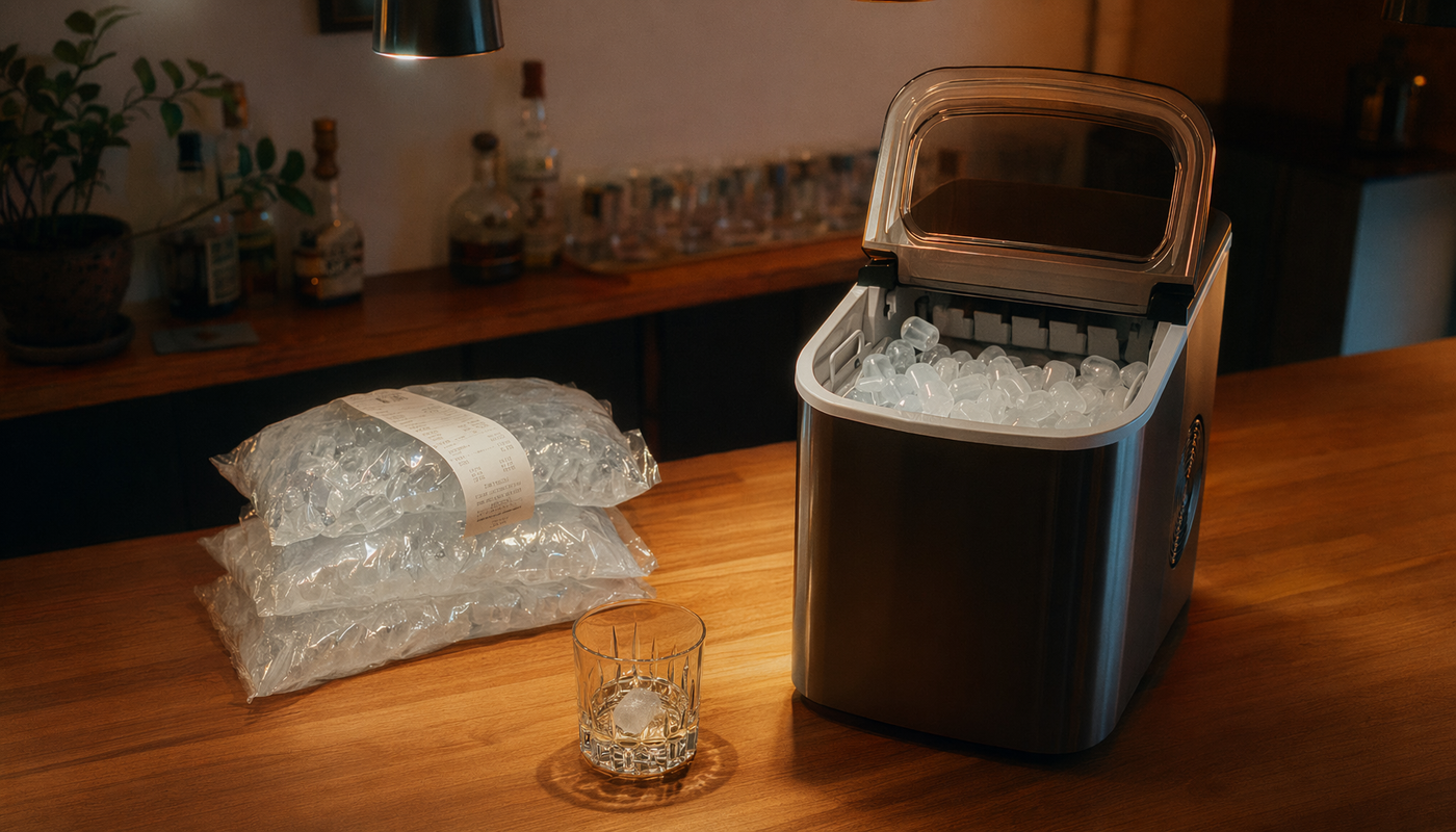 How Much Does It Cost to Keep Buying Ice for Your Home Bar Every Month?