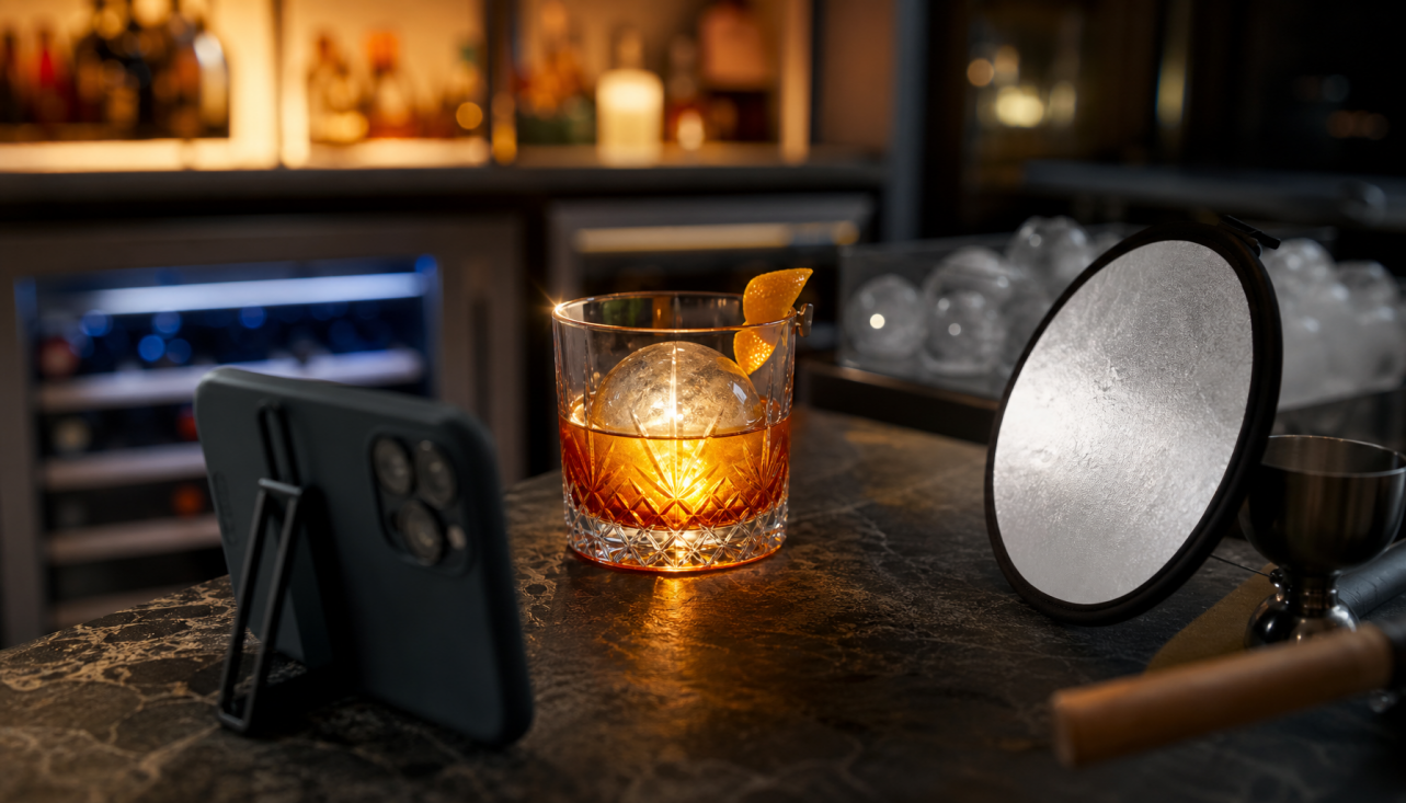 How Sphere Ice Raised the Visual Bar for Home Cocktail Photography