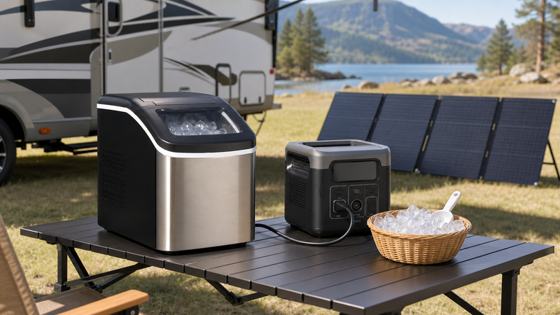 How to Safely Power a Portable Ice Maker from a Solar Generator While Off-Grid