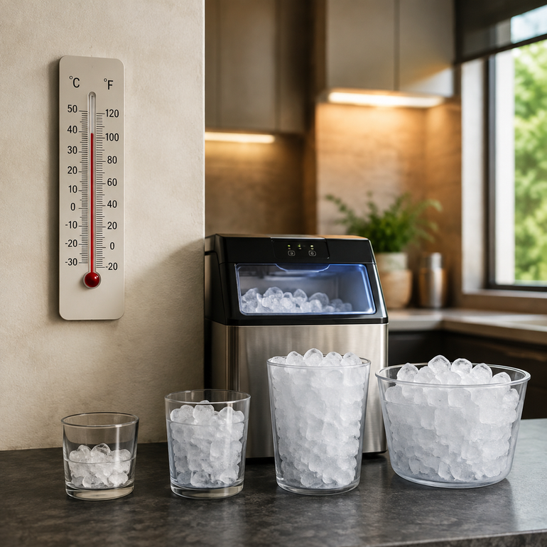 How Ambient Temperature Affects Your Ice Maker\'s Daily Production Rate