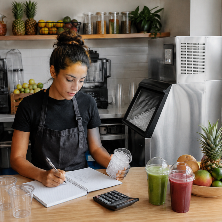 How to Estimate Ice Needs for a New Smoothie or Juice Bar