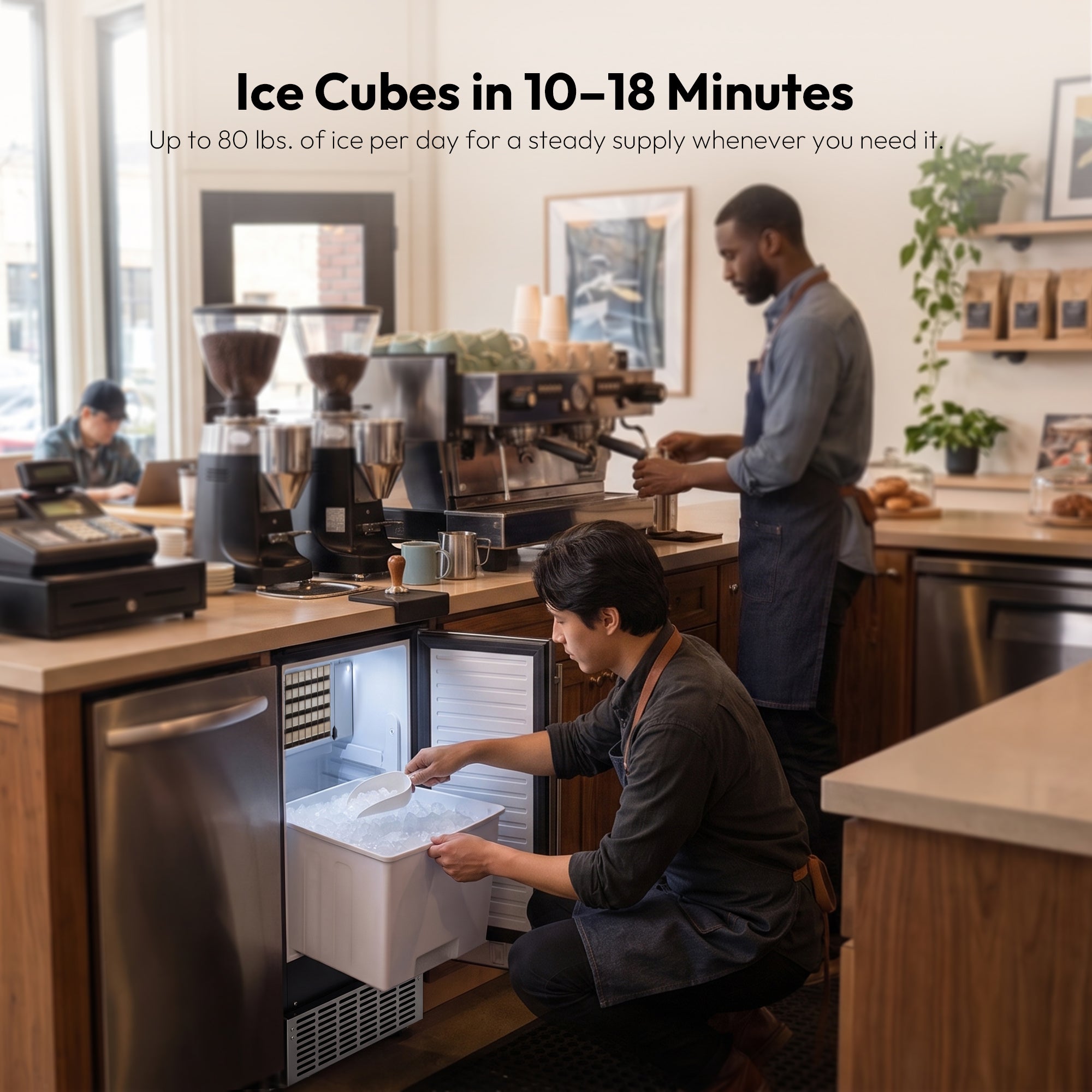 Euhomy Lucid S2 Cube Commercial Ice Maker