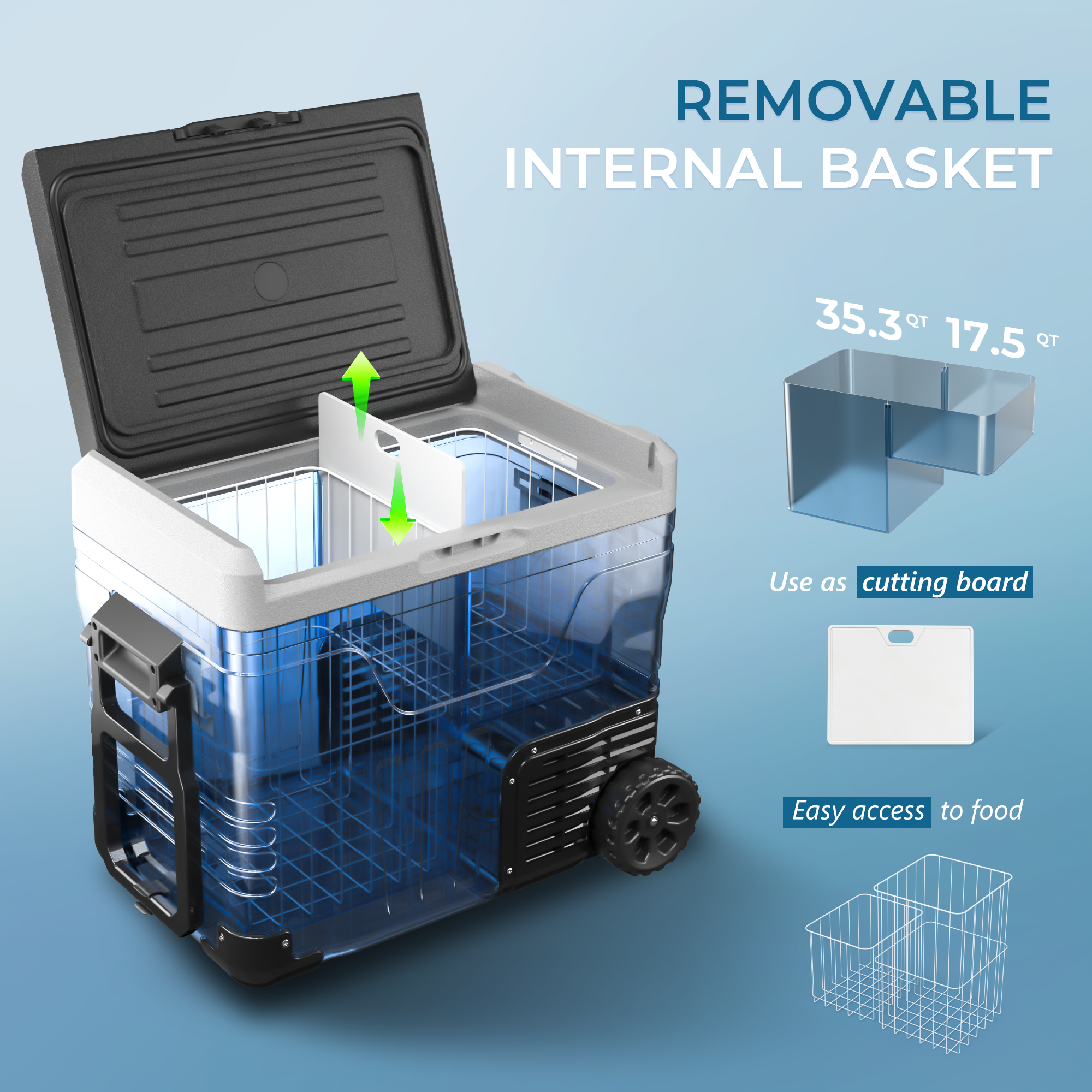 Euhomy Rover W2 Car Refrigerator (37QT/53QT)