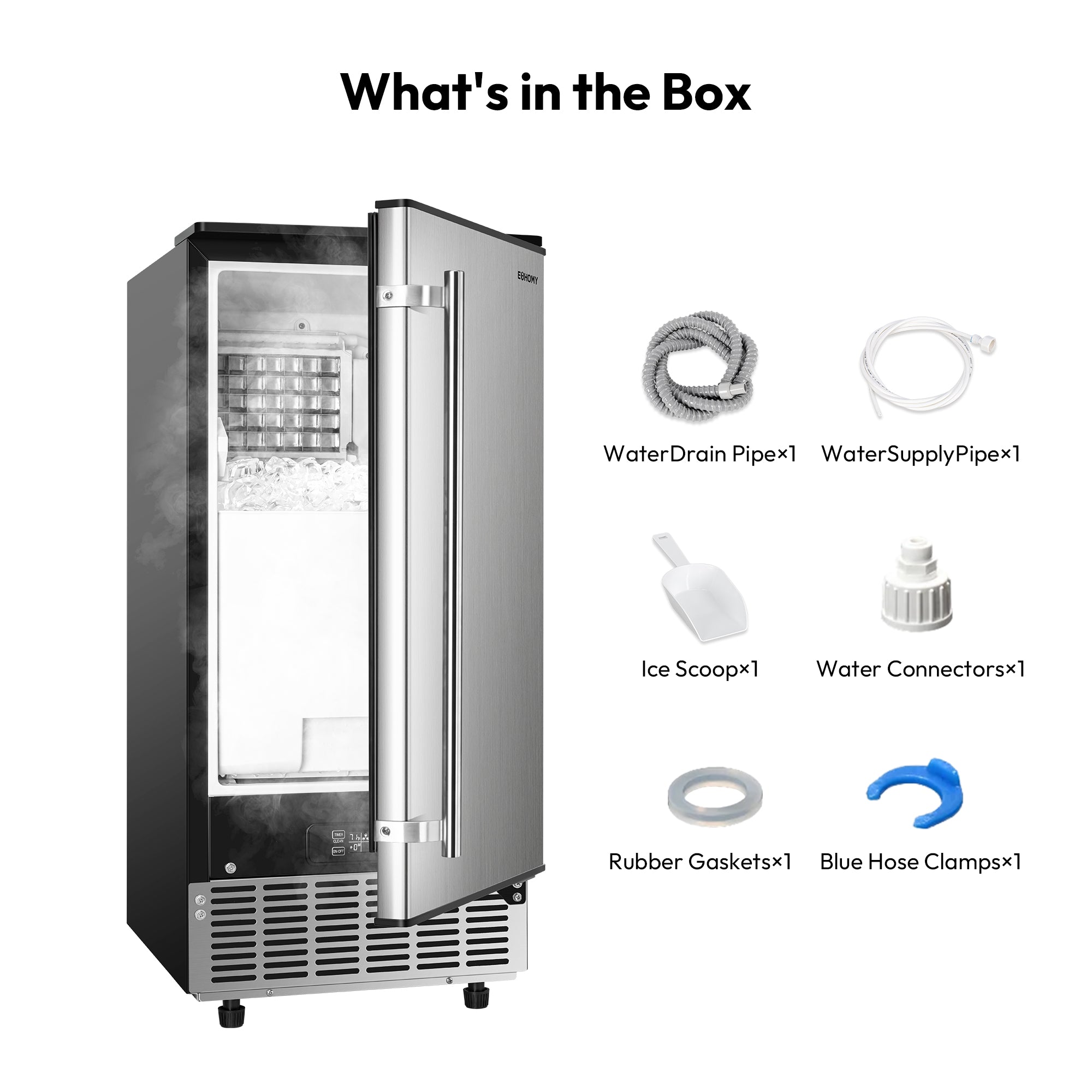 Euhomy Lucid S2 Cube Commercial Ice Maker