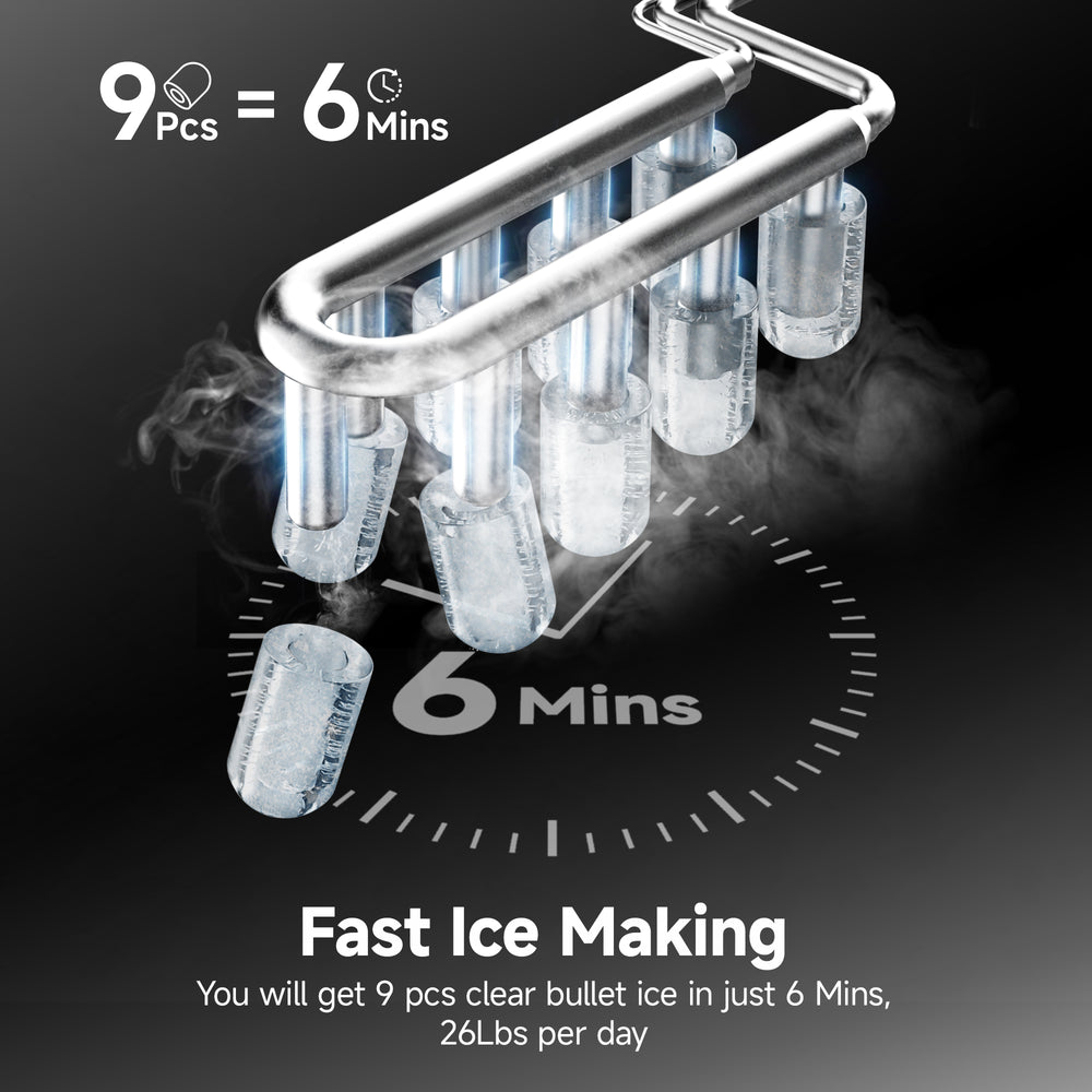 
                      
                        EUHOMY Dart S1 Bullet Ice Maker
                      
                    