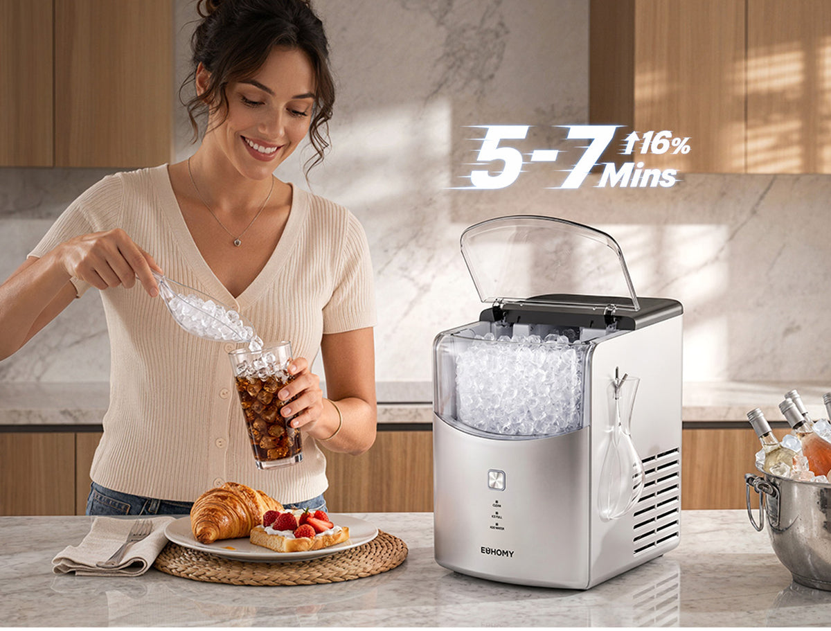 Fast Nugget Ice, Ready in Minutes