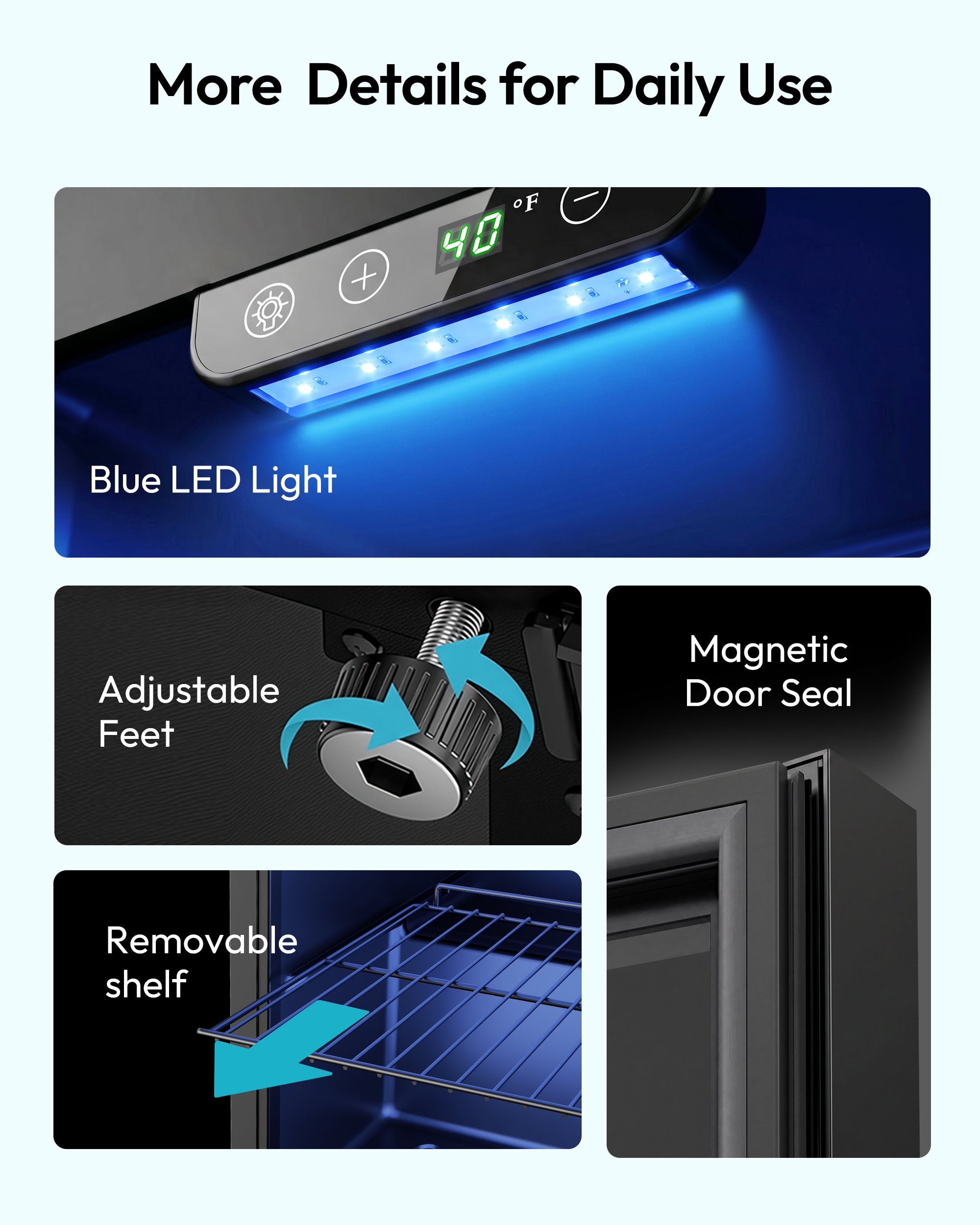 Euhomy Fizz 55 Beverage Refrigerator