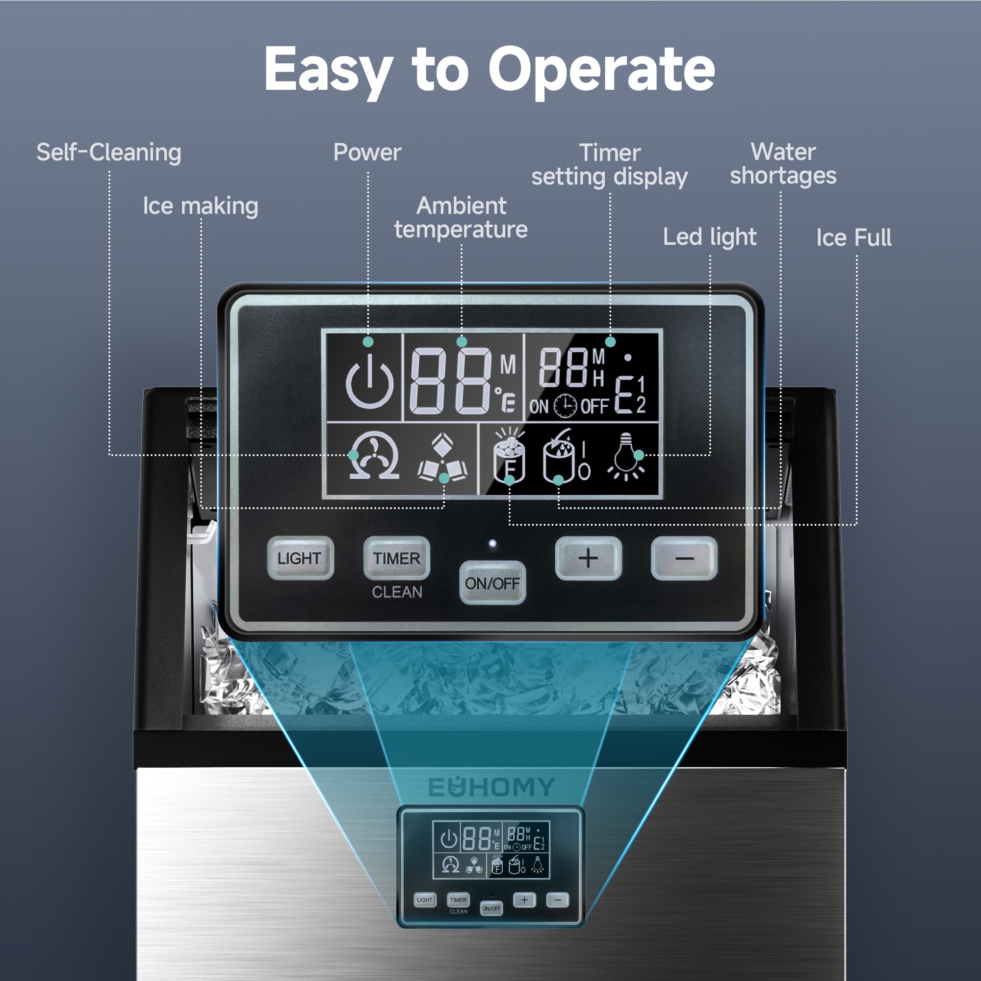 Euhomy Moon SE Crescent Commercial Ice Maker